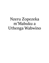 Nzeru Zopezeka m’Mabuku a Uthenga Wabwino