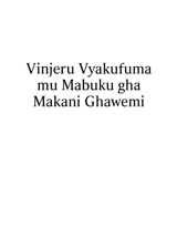 Vinjeru Vyakufuma mu Mabuku gha Makani Ghawemi