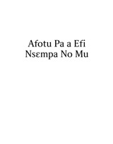 Afotu Pa a Efi Nsɛmpa No Mu