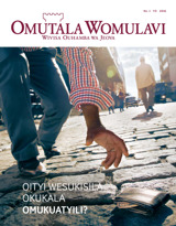 No. 1 2016 | Oityi Wesukisila Okukala Omukuatyili?