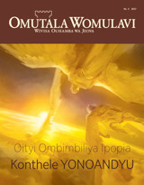 No. 5 2017 | Oityi Ombimbiliya Ipopia Konthele Yonoandyu?