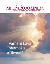 No. 6 2016 | I Vamani Lava Tshamaka eTilweni?