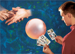 1. A zodiac chart; 2. Omes a chim; 3. A crystal ball; 4. A chad el mengelil el ousbech a kat