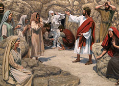 Yesus e gi Lasarus wan opobaka