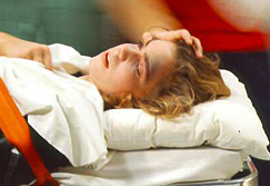Injured girl
