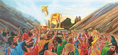 Mutane suna bauta wa ɗan maraƙin zinariya