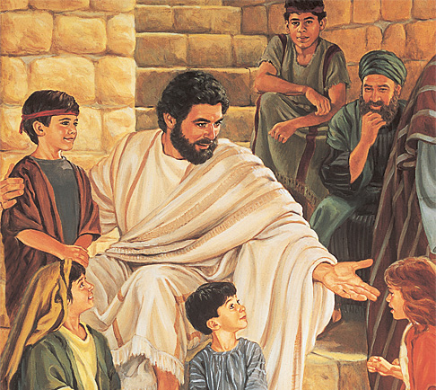 Есүс хүүхдүүдтэй ярилцаж байгаа нь