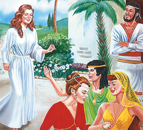 Дина ги посетува девојките во Ханаан