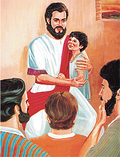 Исус со едно дете