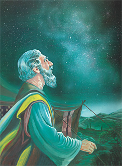 Abraham i lukluk long ol sta