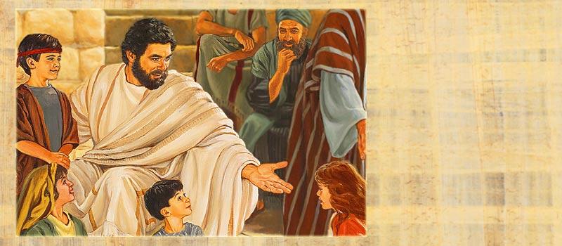 عیسی با بچهها صحبت میکند