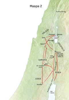 Maapa sümaajatka tü naaʼinrakat Jesús yaaiwaʼaya nia saaʼu tü mmakat, tü Süchikat Jordán otta Judea