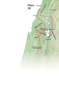 Mapa waze anasolola yihela yize Yesu apwile ni kwambujola hakamwihi ni Ngalileya, Fwenishia, ni Ndekapole