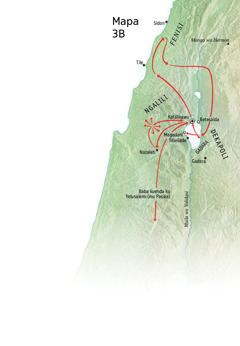 Mapa yimmonisa bibuangu Yesu kavangila kisalu ki kusamuna ku Ngalili, Fenisia, ayi ku Dekapoli