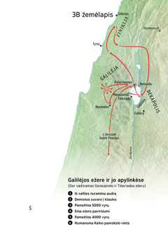 Geografiniai objektai, susiję su Jėzaus tarnyste Galilėjos srityje, Finikijoje ir Dekapolyje