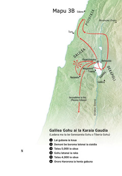 Galilea, Poinikia, bona Dekapoli gabudia ai Iesu ia haroro edia mapu