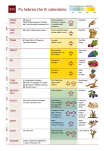 B15 Pu hebreo che ñi calendario