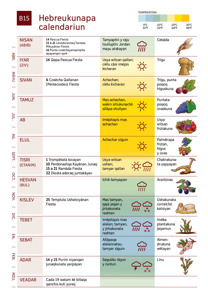 B15 Hebreukunapa calendariun