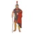 ローマの百人隊長もしくは士官，戦いの装備をしている
