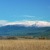 フーラ渓谷自然保護区から見たヘルモン山

