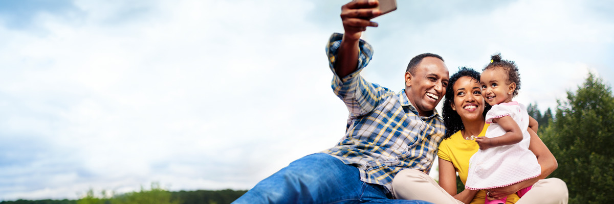 A couple with their baby girl