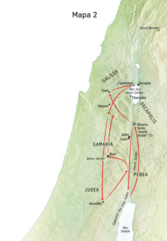 Mapa kampa nesi kampa one Jesús noijki atentli Jordán