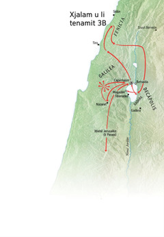 Xjalam u li tenamit chirix li xkʼanjel li Jesús saʼ xteepal Galilea, Fenicia ut Decápolis