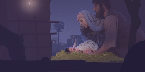 Jesus deixa o céu, nasce na Terra como bebê e ensina outros sobre Deus