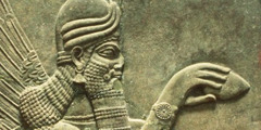 Relieve asirio en piedra