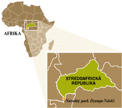 A map of Central African Republic