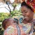 A sub-Saharan African mother with her baby