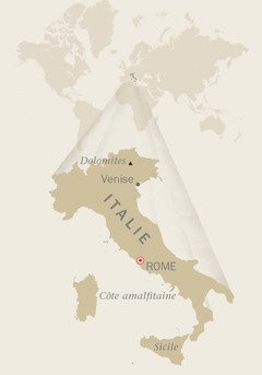 Une carte de l’Italie