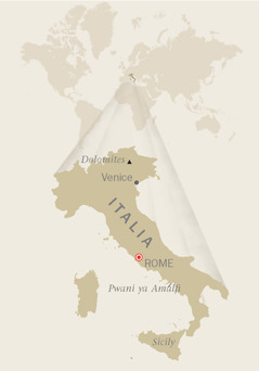 A map of Italy