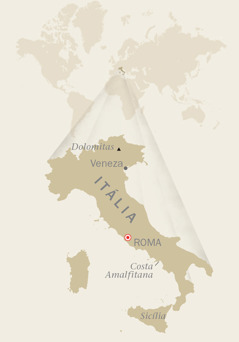 Um mapa da Itália