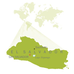 Cartina del Salvador