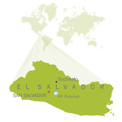Một bản đồ của El Salvador