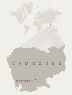 Une carte du Cambodge