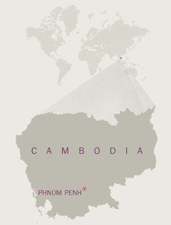 A map of Cambodia