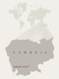 Mapa do Camboja