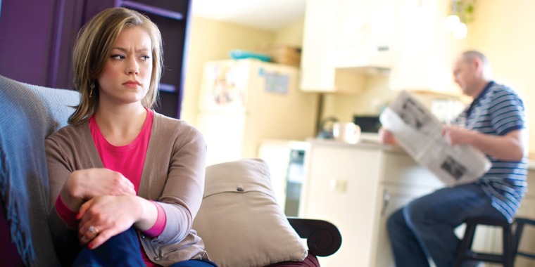 A wife who resents her husband