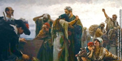Peinture représentant des morisques à l’annonce de leur expulsion d’Espagne