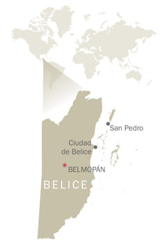 Mapa de Belice