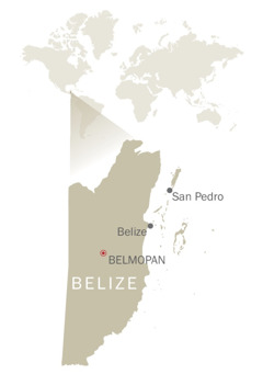 Geografska karta Belizea