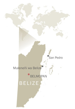 Mapa ya Belize