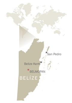 Belize haritası