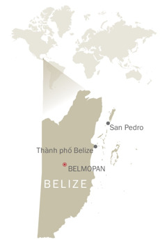 Bản đồ của Belize