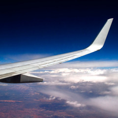En opadbøjet vingespids på et fly