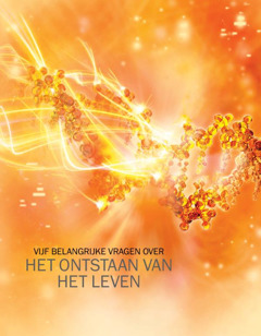 Cover van de brochure Vijf belangrijke vragen over het ontstaan van het leven