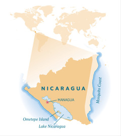 Mapa sa Nicaragua