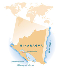 Nikaragvos žemėlapis